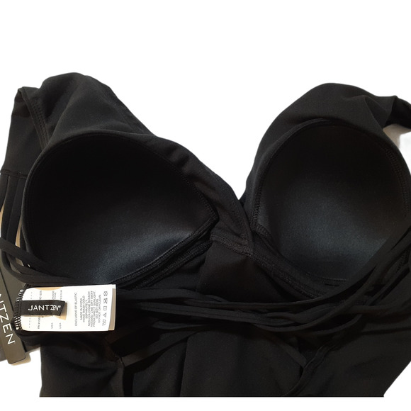 Jantzen One Piece Swimsuit Tummy Control Black 12 - Picture 6 of 11